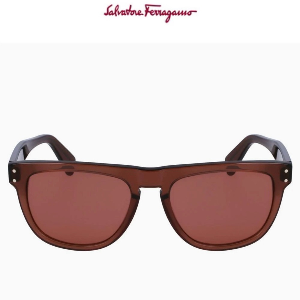 NEW!! Salvatore Ferragamo Chestnut Brown Sunglasses SF1111S